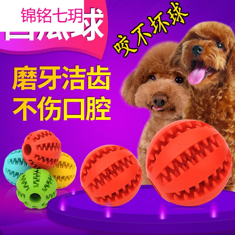 狗玩具 宠物磨牙球 大型犬泰迪金毛幼犬狗狗洁齿西瓜球耐咬橡胶球