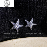 JiMi别样耀眼!小巧精致五角星耳钉女小众设计感网红耳饰气质百搭耳环