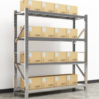 创世人 201不锈钢2.0m货架承重200kg收纳置物架四层仓储超市货架2000*600*2000mm