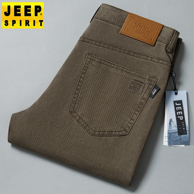 JEEP SPIRIT新款2025秋冬专版中厚春秋款天丝休闲裤男裤子