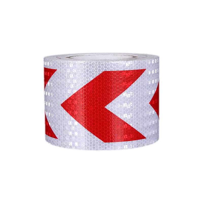 好企来 单方向标 反光标识 AQ-0076 PVC 红白 10cm*25m (25米/卷)