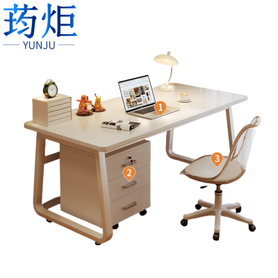 荺炬电脑桌+椅子+文件柜1米组