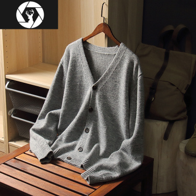 HongZun注意面料！毛马海毛混纺针织~秋冬新款休闲针织毛衣男开衫T4270毛衣