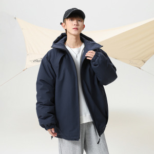 恩步男装秋冬新款棉衣男加厚保暖棉服户外休闲百搭情侣面包服外套