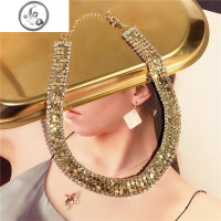 时尚个性夸张百搭锁骨装饰短款毛衣链配衣服的挂饰配饰项链秋冬潮 JiMi