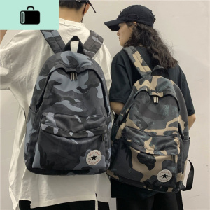 书包女韩版高中学生原宿ulzzang初中生迷彩背包男潮流ins风双肩包NEW LAKE
