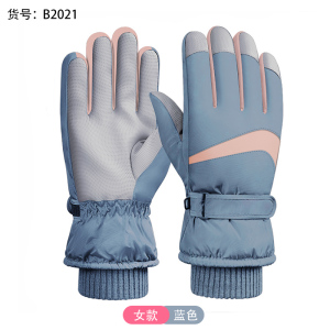 手套男冬季户外骑行防寒触屏电动车保暖防风防水加厚棉滑雪手套女