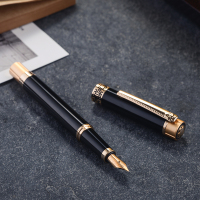 英雄(HERO) 钢笔 黑亮漆12K金笔尖钢笔(明尖) 1316A墨水笔/签字笔