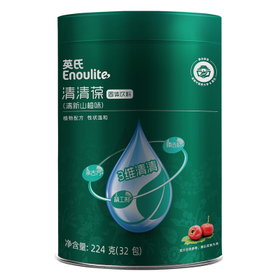 英氏（Enoulite）清清葆（清新山楂味）224g水果口味清火开胃儿童辅食清清宝固体饮料