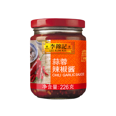 李锦记 蒜蓉辣椒酱226g 凉拌烧烤火锅调味酱