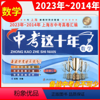 [正版]2014-2023中考这十年 上海市中考真卷汇编 数学 中考这十年 上海中考历年真题试卷含答案解析 上海市初中