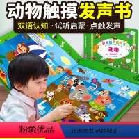 [单本]会发出声音的书·动物 [正版]2册会说话的有声书动物交通工具0-3-6岁儿童双语启蒙认知翻翻书看图识物早教绘本故