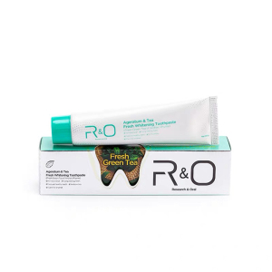 R&O 进口绿茶清新牙膏100g*3+国产备长炭小样*2+宽幅软毛牙刷 2支装*1