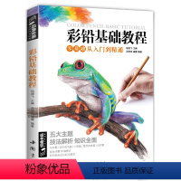 [正版]彩铅基础教程 彩色铅笔画零基础入门教程自学手绘本插画动漫临摹初学者儿童成人物书籍古风景动物多肉植物花卉美食篇画