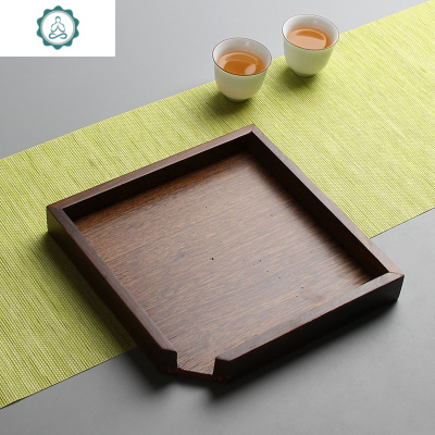 普洱开茶盘实木赏茶盘花梨木分茶盘茶饼盒茶刀茶针茶具配件 封后 孟宗