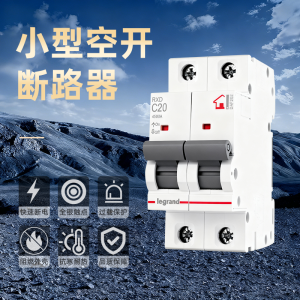 罗格朗 小型断路器 4.5kA C曲线 25A 2P DAF252 个