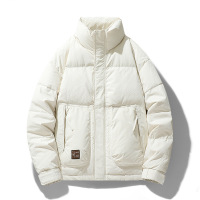 男装潮牌羽绒服男立领百搭面包服加厚保暖可二开青年男士外套