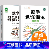 2上数学思维+易错题 小学二年级 [正版]数学思维训练二年级数学应用题强化训练人教版上册下册全套小学生举一反三奥数思维训