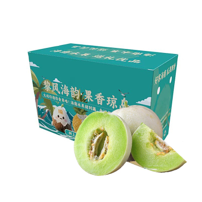 礼盒装[苏鲜生]玉菇甜瓜 净重7.5斤 3-6个 冰淇淋新鲜水果当季白香瓜玉茹哈蜜瓜