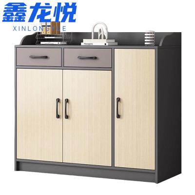 鑫龙悦备餐柜双抽三门台