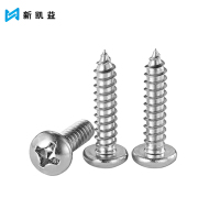 新凯益 304不锈钢盘头自攻螺丝十字圆头螺丝钉 M4.2*25(20个) 袋