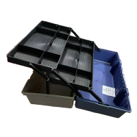 高松Takama17寸塑料五金工具箱手提式三层折叠(工业级)加厚工具箱收纳箱 999012/个