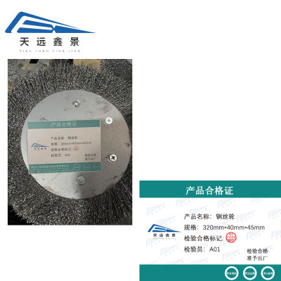 天远鑫景钢丝轮320mm*40mm*45mm只