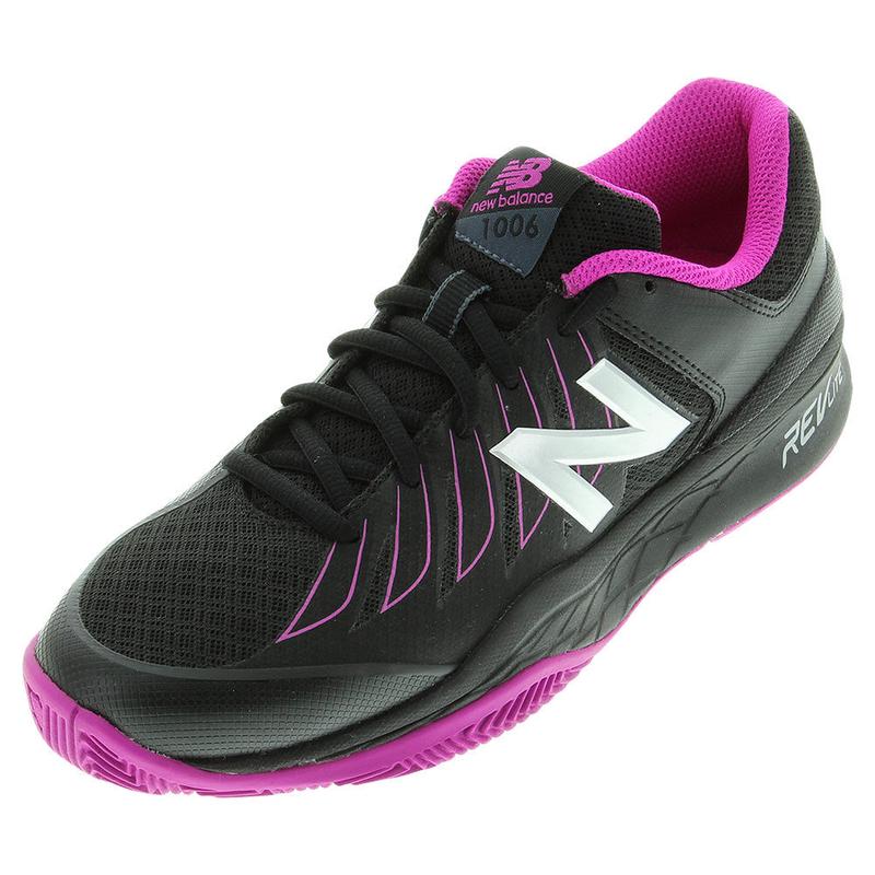 新百伦(New Balance)女鞋新款轻量透气舒适耐穿网球鞋白色黑粉2A
