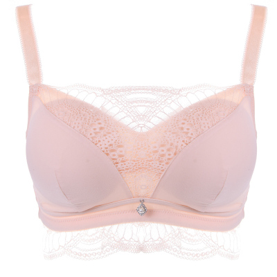 依曼丽防走光抹胸式无钢圈文胸聚拢舒适睡眠内衣女居家养护胸罩