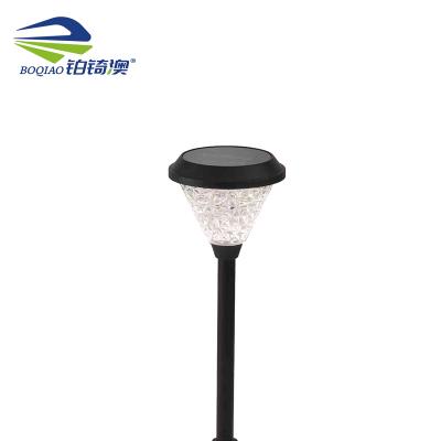 铂锜澳 圆形太阳能地插灯 245*740mm-白光暖光 个