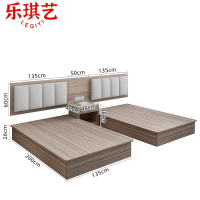 乐琪艺双床+床头柜B03套