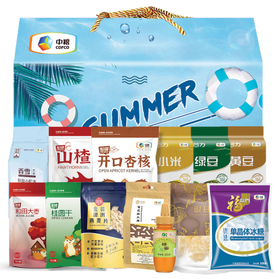 中粮大礼包福临门米面粮油杂粮礼盒每日坚果干礼盒银耳蜂蜜绿豆防暑降温礼包高温夏季慰问品清凉套装工会福利吉祥优选
