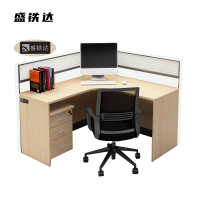 盛铁达 L型单人办公位1200*1400*1100mm STD-XTGW21 套