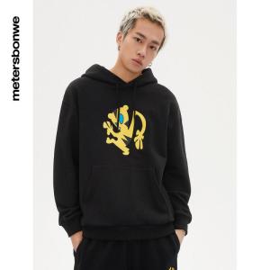 [1件3折价:69]美特斯邦威男女同款连帽卡通印花卫衣