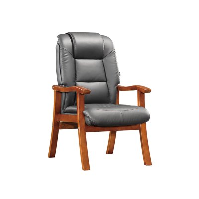 臻远ZY-7608办公会议椅办公皮椅电脑椅 黑西皮