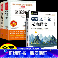 [配套人教版3册]骆驼祥子+钢铁+文言文 [正版]骆驼祥子和钢铁是怎样炼成的原著完整版七年级必读名著老舍初一下册课外书初