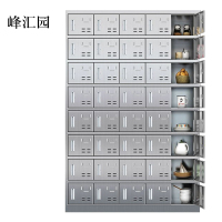 峰汇园201不锈钢食堂带锁餐具柜40门碗柜磁吸锁1800*1200*300