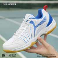 La Chessiers户外乒乓球鞋男2025新款网面透气牛筋底防滑训练运动情侣鞋羽毛球鞋女