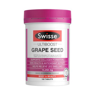 Swisse 葡萄籽精华片 GRAPE SEED 14250mg 180粒 1瓶装 片剂 澳洲进口海购