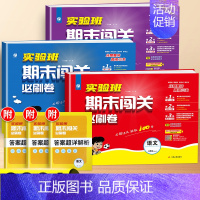 [3本]语文+数学+英语-苏教版 三年级下 [正版]2024实验班期末闯关必刷卷提优训练一年级二年级三四五六年级下册同步