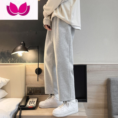 七斓九分裤子男士运动夏季休闲长裤潮牌ins薄款卫裤宽松直筒男裤