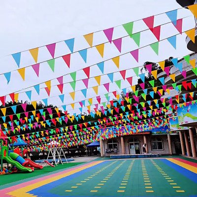 彩旗三角户外定制彩旗 大号三角旗1828CM(120面旗子 约60米)