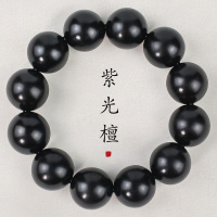 文玩黑檀手串东非黑黄檀紫光檀木15/18/20MM高密沉水佛珠工厂批发送女朋友老婆情人节七夕生日礼物