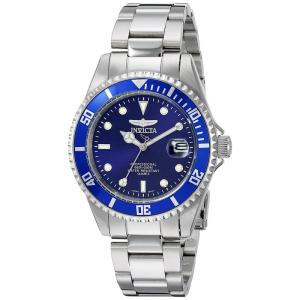 Invicta男士石英防水不锈钢商务休闲蓝盘钢带手表