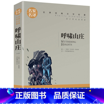 呼啸山庄 [正版]5本25元傲慢与偏见原着原版 初中高中小学生课外阅读书籍小说 青少年名著书籍 成人阅读名著书籍名家名译