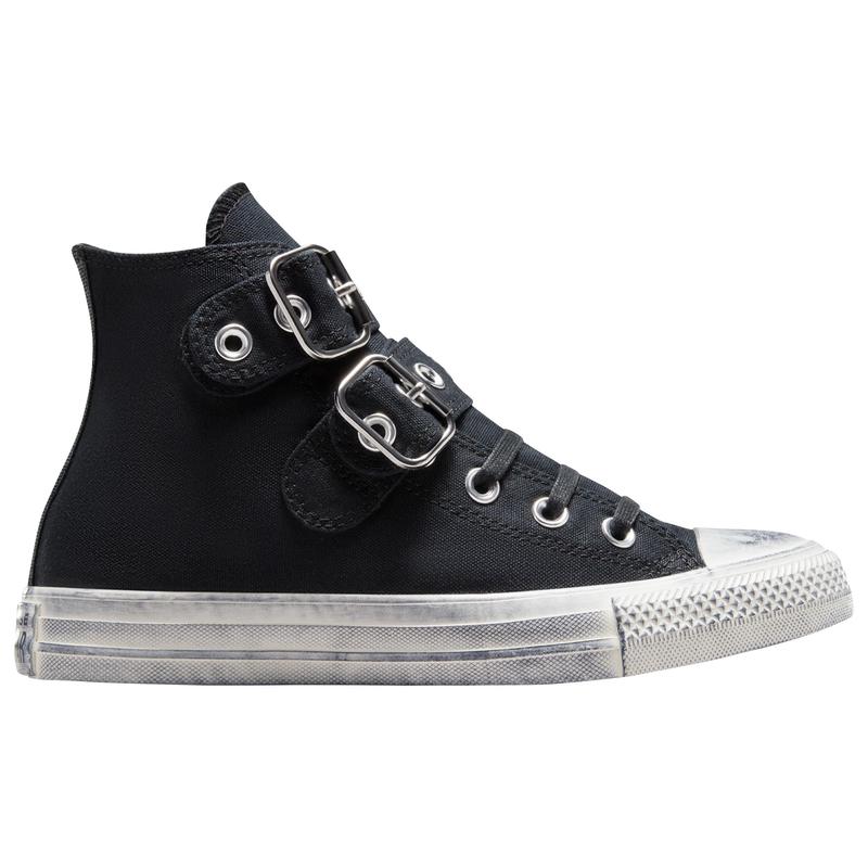 匡威(CONVERSE)女款高帮帆布扣带厚底复古潮流板鞋透气舒适个性百