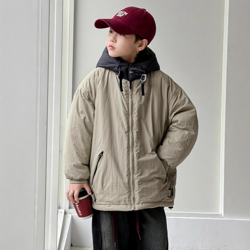 男童棉服外套冬装新款男孩中大童棉服棉袄儿童加厚棉衣冬季潮