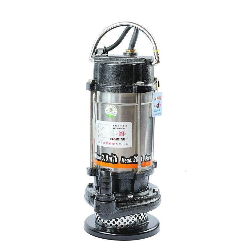 BONJEAN工程级不锈钢潜水泵家用手提式清水泵铜芯泵 1.1KW二寸口潜水泵