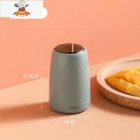 牙签筒创意个性家用按压式自动便携牙签桶商用轻奢北欧时尚牙签盒 敬平 抹茶绿[按压式出签]