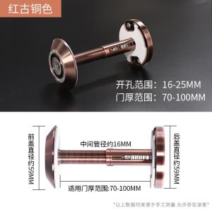 BONJEAN防盗猫眼家用通用型老式防撬防盗防砸镜高清广角可视监控带盖